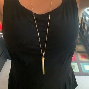 Stella & Dot Gold Plated Chain Pendant Necklace